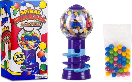 Spiral gumball machine - gumball,
