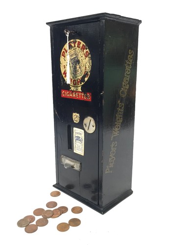 Antique advertising wooden - -,